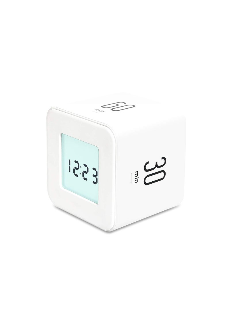 mooas mooas Multi Clock Time Cube Timer White Alarm  Backlight Desk Productivity for ADHD Kids Classroom Study Kitchen Cooking Desk Office Time Management 5153060 min Timer Various Setting 