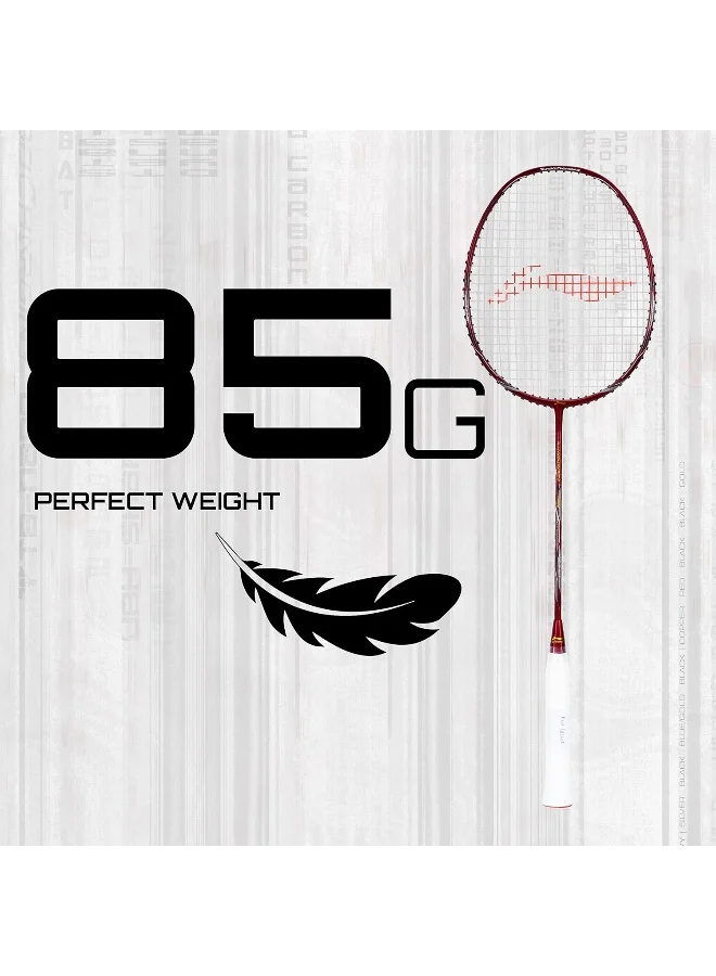 لي-نينج مضرب تنس الريشة لي نينغ توربو تشارجينج زد كومبات من ألياف الكربون مع غطاء كامل مجاني