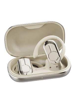 Open Ear Headphones with Connector + Gaming Mode + Beige