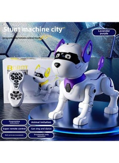 Generic Intelligent Machine Dog Electric Programming Walking Toy Robot Children Remote Control Boy Electronic Children's Toys-Color:Remote Control Upgrade  Smart Dog - Sunset Yellow-Specifications: Exquisite Gift Box  - Image 2