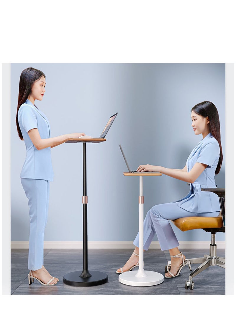Arabest Elevate Your Workstation, Adjustable Laptop Stand for Desktop and Floor with Movable Coffee Table for Office and Home  - Image 2