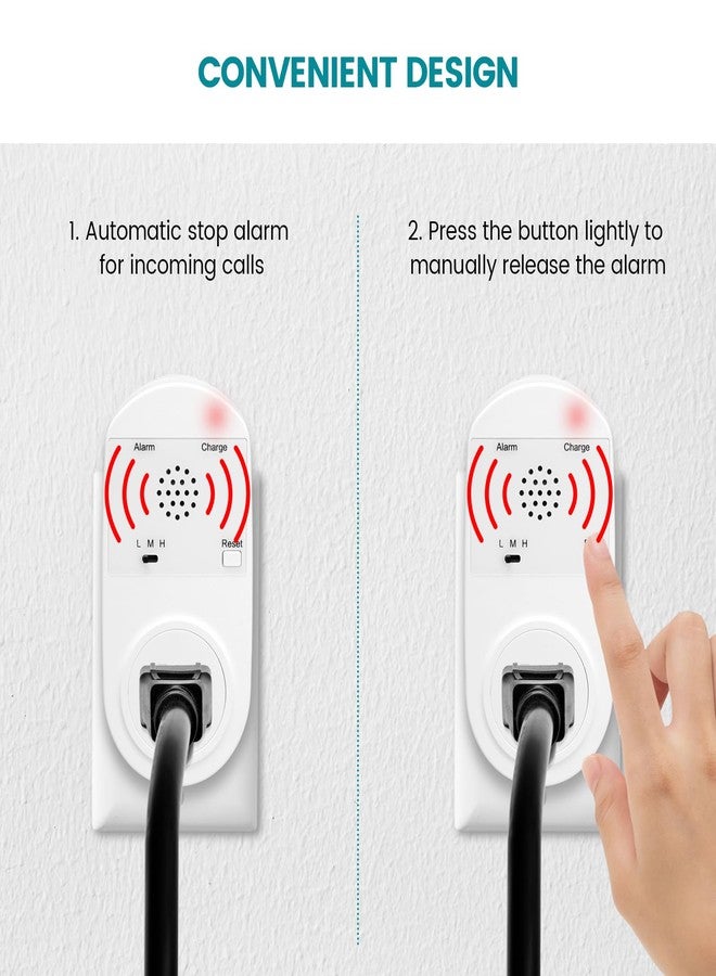 briidea جهاز إنذار انقطاع الطاقة لبرييديا للفريزر، مع أضواء مؤشر LED وإنذار قابل للتعديل من 80-120 ديسيبل، مثالي لمراقبة الثلاجات والفريزرات والصرف الصحي - Image 4