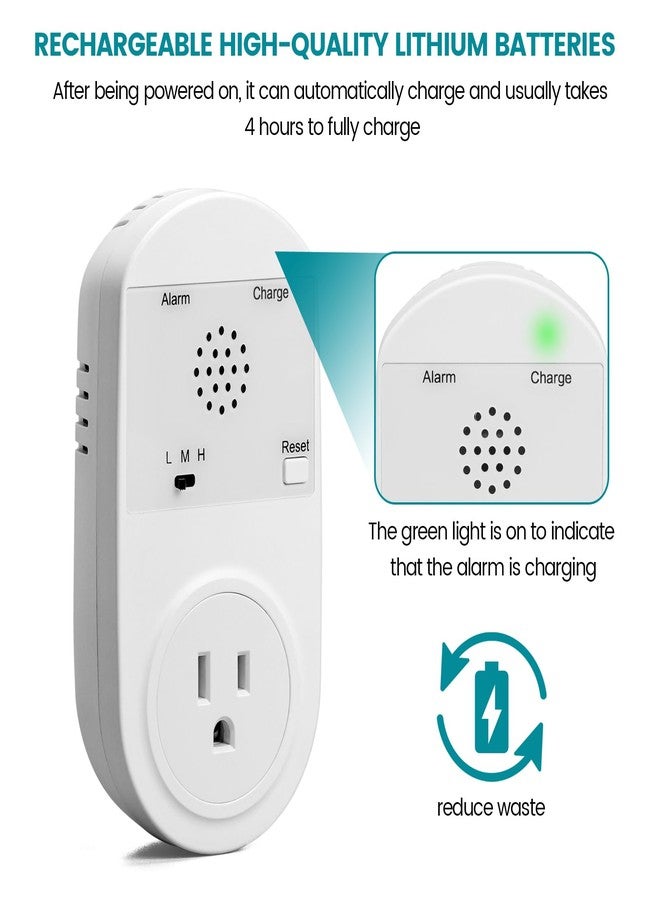 briidea جهاز إنذار انقطاع الطاقة لبرييديا للفريزر، مع أضواء مؤشر LED وإنذار قابل للتعديل من 80-120 ديسيبل، مثالي لمراقبة الثلاجات والفريزرات والصرف الصحي - Image 5
