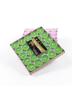 A unique experience: Round candles in a distinct color, a set of 50 pieces