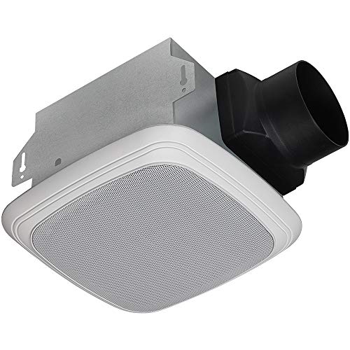 Homewerks Worldwide Homewerks Worldwide 713004BT Bathroom Fan Bluetooth Speaker Ceiling Mount Exhaust Ventilation 15 Sones 70 CFM White 