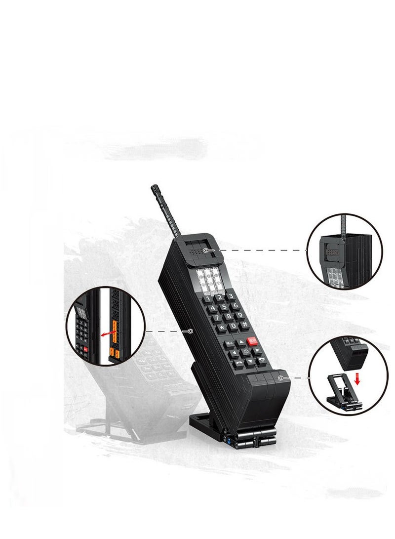 489 Pieces Retro Phone Simulation Construction Toy for Adults and Kids Classic Retro Series Building Block Sets DIY Mini Building Block Kits - Image 2