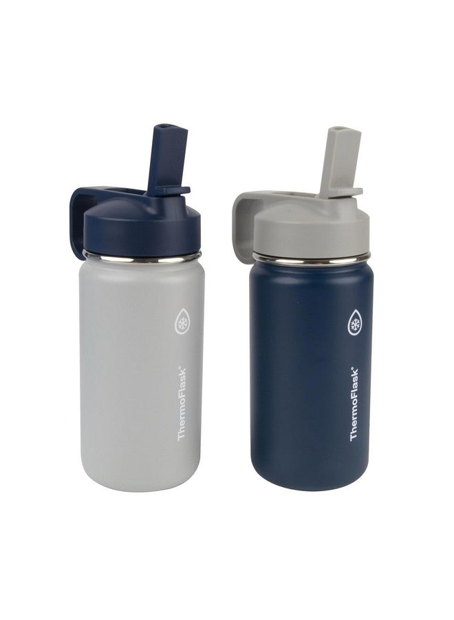 Thermoflask Kids Double Wall Vacuum Insulated Stainless Steel (Grey/Navy) - Image 1