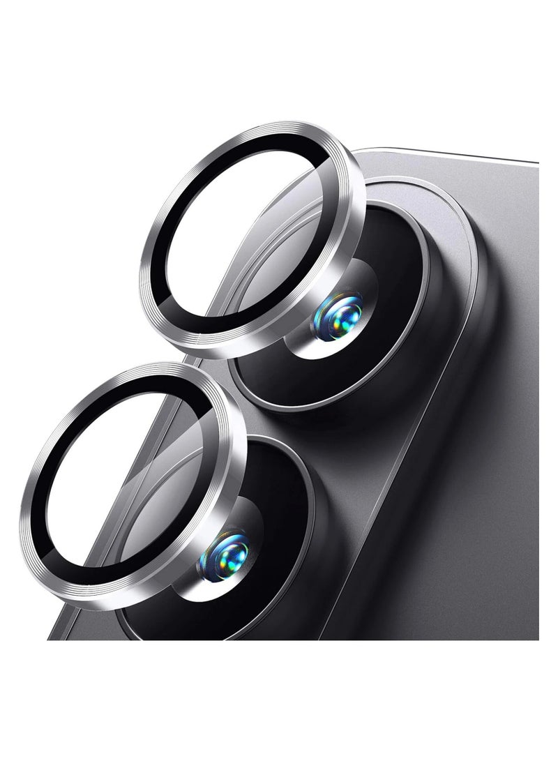 Samsung Galaxy S25 Edge Lens Protector, Sapphire Glass, Anti-Scratch, Anti-Reflection, Case-Friendly Titanium Silver Protection - Image 1