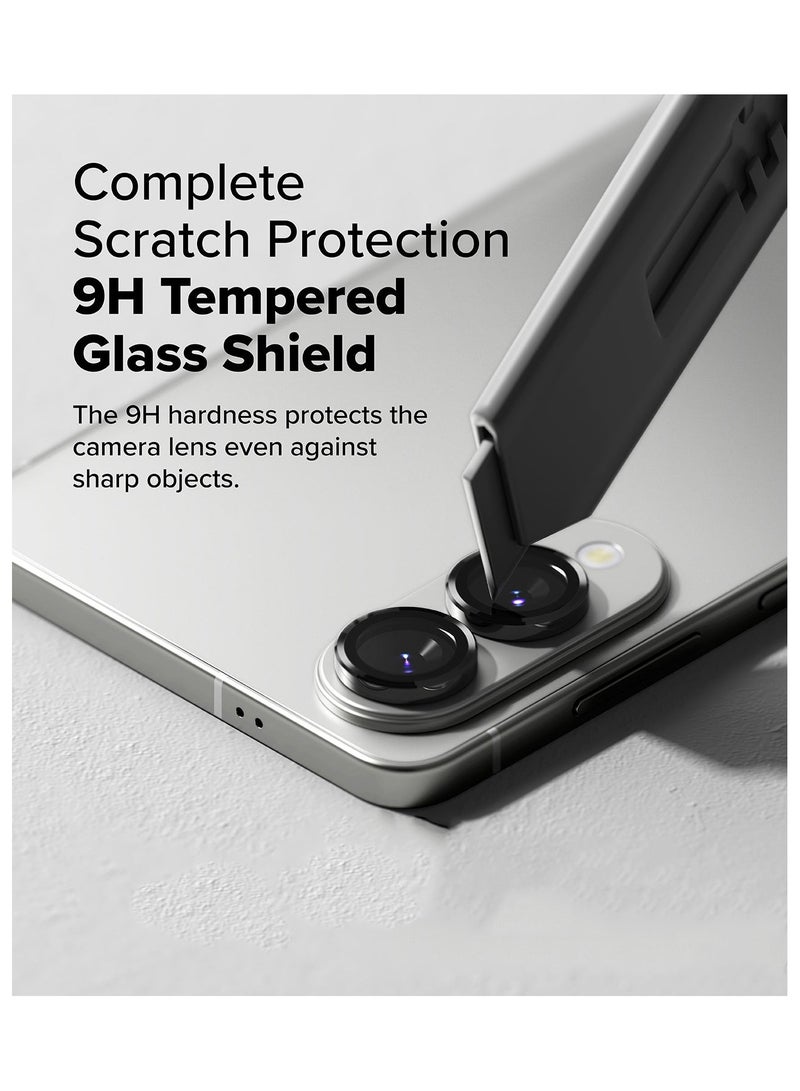 Samsung Galaxy S25 Edge Lens Protector, Sapphire Glass, Anti-Scratch, Anti-Reflection, Case-Friendly Titanium Silver Protection - Image 4