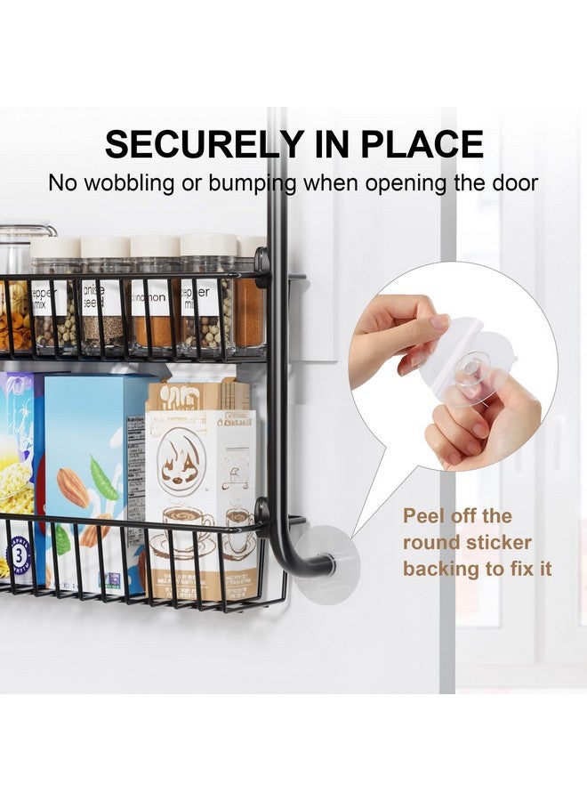 Delamu Over the Door Heavy-Duty Metal Organizer, 6-Tier Door Storage for Pantry, Easy Install, D4.65xW18xH50inch, Black - Image 4