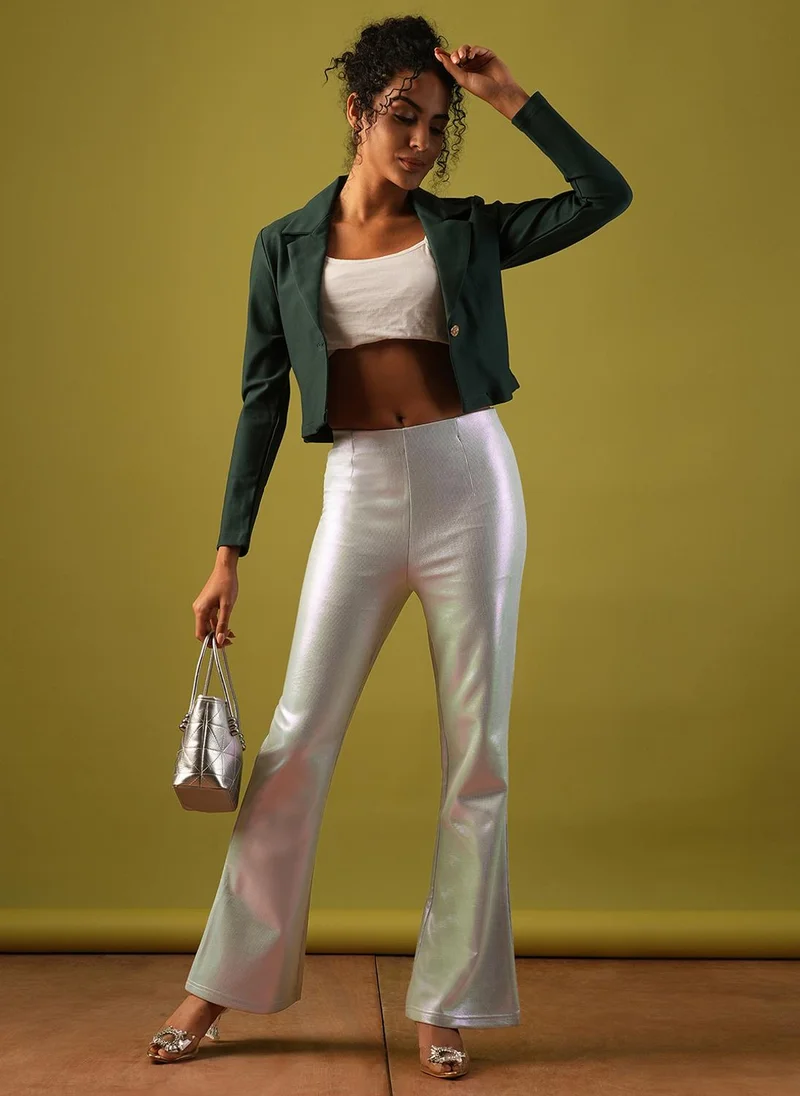 جلو باص بنطلون تريجينجز نسائي لامع بتصميم ذاتي من جلوبس