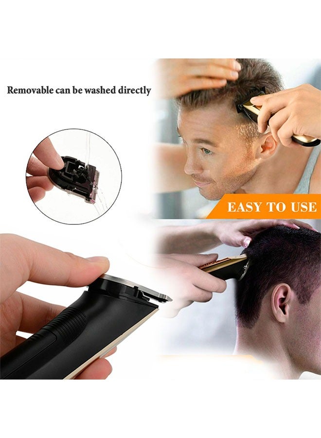 بلو آيديا مجموعة احترافية دقيقة لقص الشعر والعناية به للرجال، مجموعة أدوات تشذيب اللحية والشعر اللاسلكية مع 3 أمشاط قابلة للتبديل، ماكينة تشذيب الشعر اللاسلكية بدون فجوات، قابلة لإعادة الشحن للحصول على تجربة حل - Image 5
