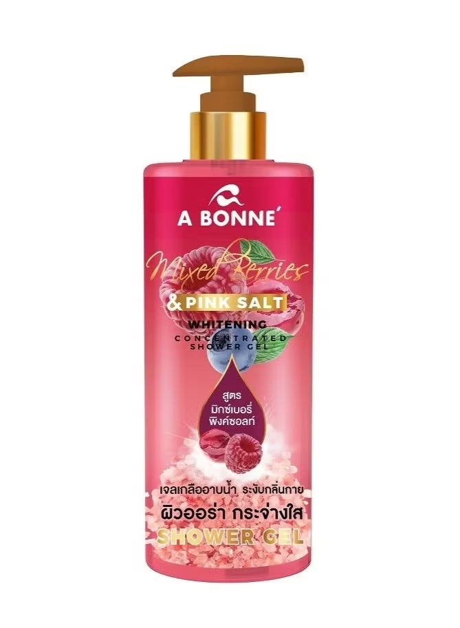 A BONNE Shower Gel Mixed Berries Pink Salt Whitening Concentrated 450 Ml. - Image 1