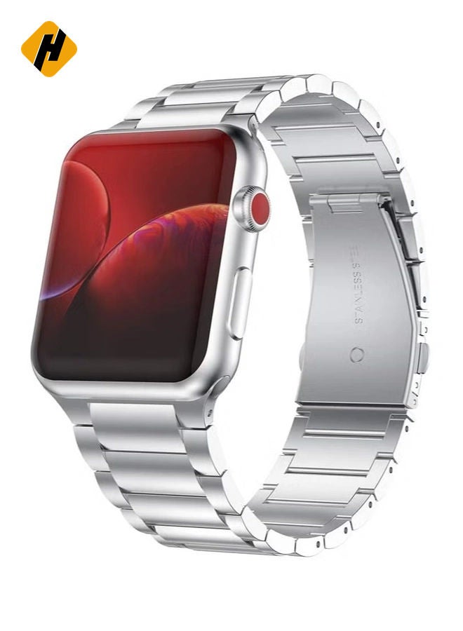 HuHa Stainless Steel Strap Metal Bracelet for Apple Watch Series 6/5/4/3/2/SE - 38/40 mm  - Image 1