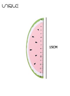 Unique 4 Piece Wooden Rulers for Kids, Wood Measuring Ruler, Student Ruler, Creative Fruit Modeling, for Children, Students, Office Supplies, Teaching Rewards Prizes (15cm)  - Image 2