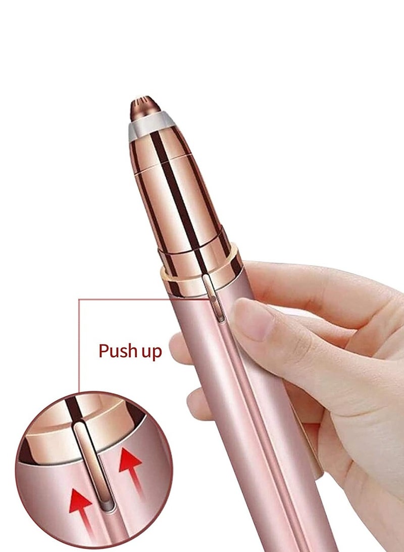 Electric eyebrow trimmer, rechargeable female hair removal and eyebrow trimmer, painless precise portable shaver, lip, nose, chin and facial hair trimmer - Image 5