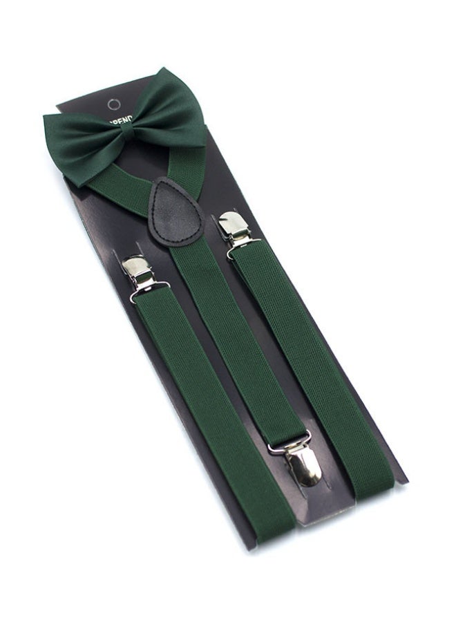 Suspender and Bow Tie Set for Men, Adjustable Braces with Y Back - Image 1