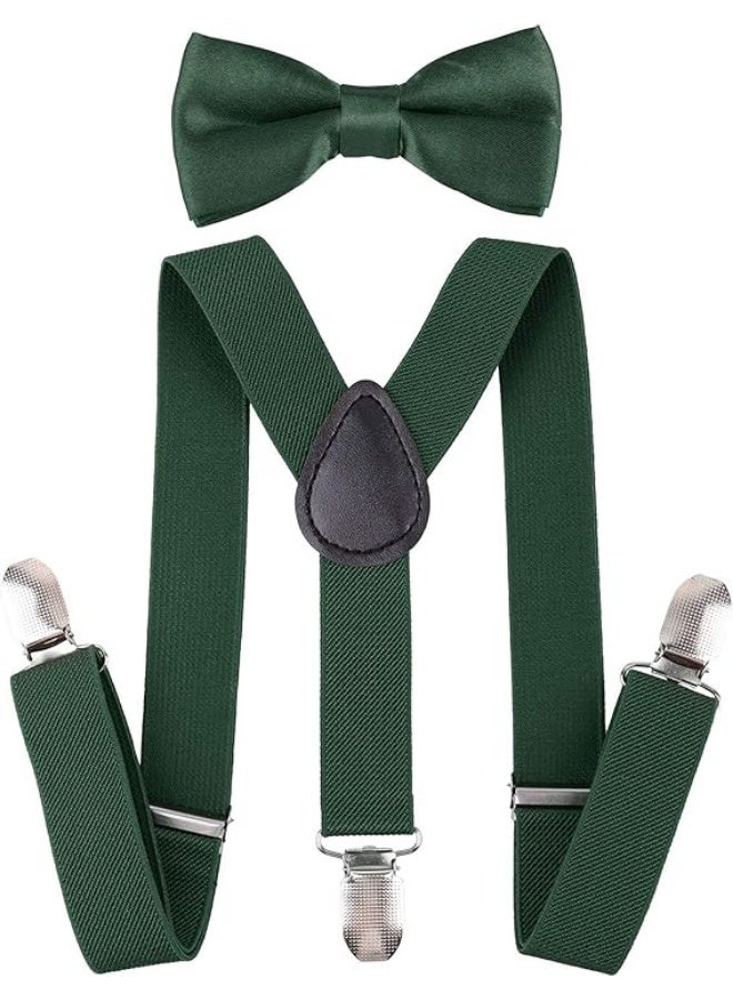 Suspender and Bow Tie Set for Men, Adjustable Braces with Y Back - Image 3