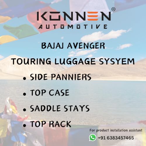 Konnen® Top Rack for Bajaj Avenger Street/Cruise (Updated 2.0) (Rack Only) (Black, Pack of 1) - Image 5