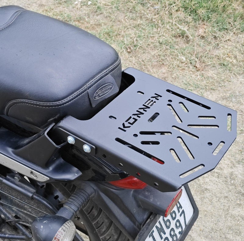 Konnen® Top Rack for Bajaj Avenger Street/Cruise (Updated 2.0) (Rack Only) (Black, Pack of 1) - Image 1