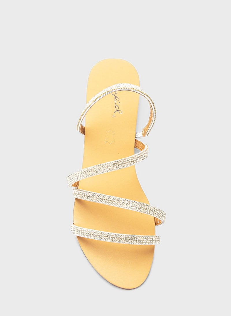 Qupid Multi Strap Flat Sandals - Image 4