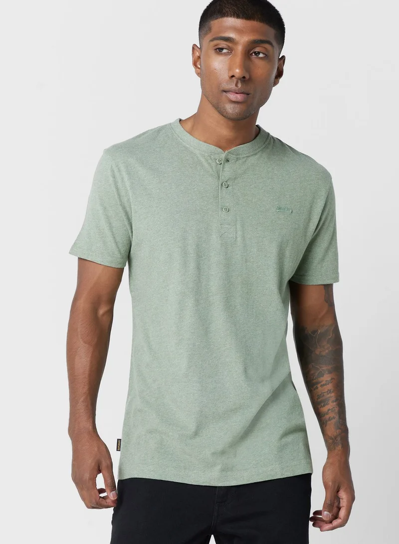 Superdry Logo Henley T-Shirt