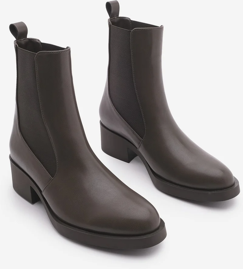 مارجين Women's Elastic Side Band Casual Boots Espato