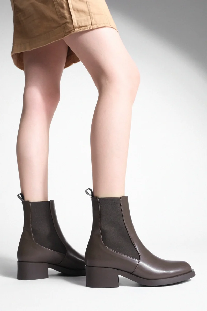 مارجين Women's Elastic Side Band Casual Boots Espato