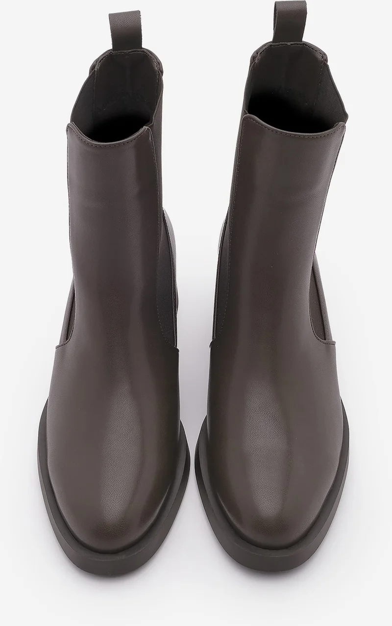 مارجين Women's Elastic Side Band Casual Boots Espato