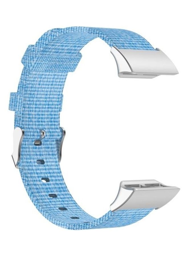 BGM For Garmin Forerunner 35  30 Universal Canvas Replacement Wrist Strap Watchband Sky Blue - Image 4