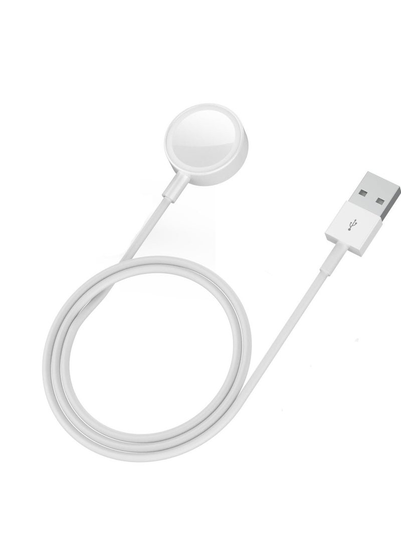 هير كيوب متوافق مع شاحن ساعة ذكية سريع بطول 3.3 قدم، كابل شحن iWatch مع قابس سفر بطول 3.3 قدم، متوافق مع ساعات Apple Watch Series 8/7/SE/6/5/4/3/2/1/Ultra. - Image 1