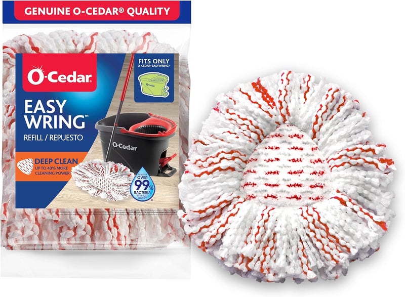 o cedar EasyWring Deep Clean Refill (1-Pack) | 40% More Cleaning Power | Microfiber Mop Refill Compatible with EasyWring Spin Mop & Bucket System - Image 1