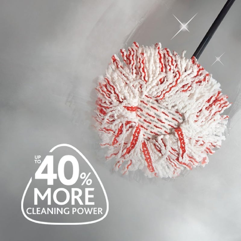 o cedar EasyWring Deep Clean Refill (1-Pack) | 40% More Cleaning Power | Microfiber Mop Refill Compatible with EasyWring Spin Mop & Bucket System - Image 2