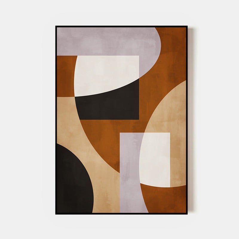 ماركتنا لوحة قماشية بتصميم الفن البوهيمي مع برواز مجوف مقاس (40×60) قطعة واحدة - Image 2