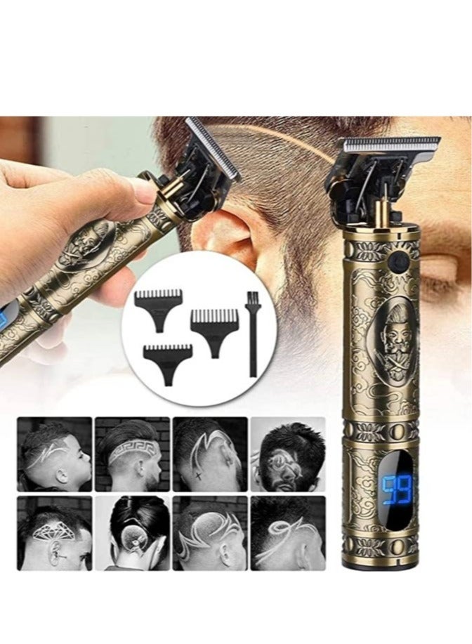 Men's Clipper Cordless Hair Clippers, Beard Trimmer Hair Clippers for Men, Professional Cordless Hair Trimmer Precision T-Bladeds - Image 3