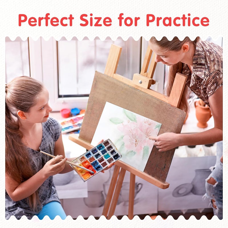 FIXSMITH لوحات قماشية FIXSMITH للرسم 8x10 بوصة، عبوة قيمة فائقة 12 لوحة قماشية بيضاء فارغة، 100% قطن معالج، مستلزمات فن الرسم للمحترفين، رسامي الهوايات، الطلاب والأطفال - Image 5