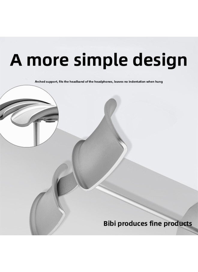 Suitable For Apple Airpods Max Headset Stand Double Headset Display Stand Earphone Rack Desktop Stand-Color:Silver [double Hanging, Headphone Stand]