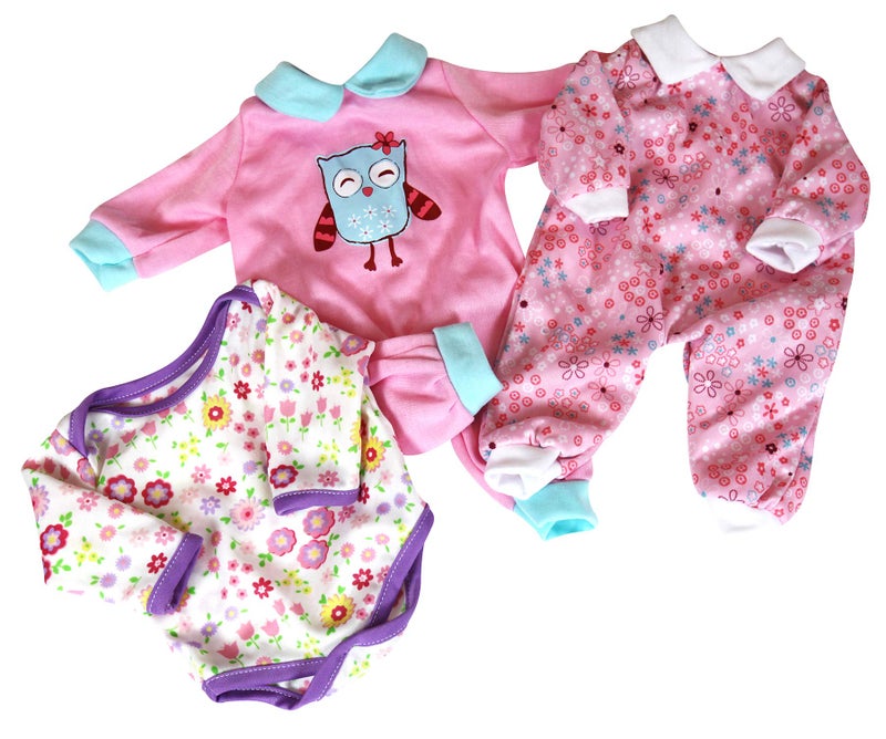 Lissi 15" Baby Doll Set with Extra Clothes and Accessories (African American) - Image 3