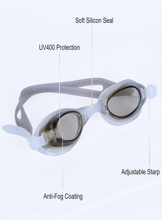 MOVEX Morex Swimming Goggles for Kids & Adults - Clear Lens, Big Frame, Leakproof Design - UV Protection & Anti-Fog Coating - Perfect for Competitive Swimming & Outdoor Use (Black) - Image 2