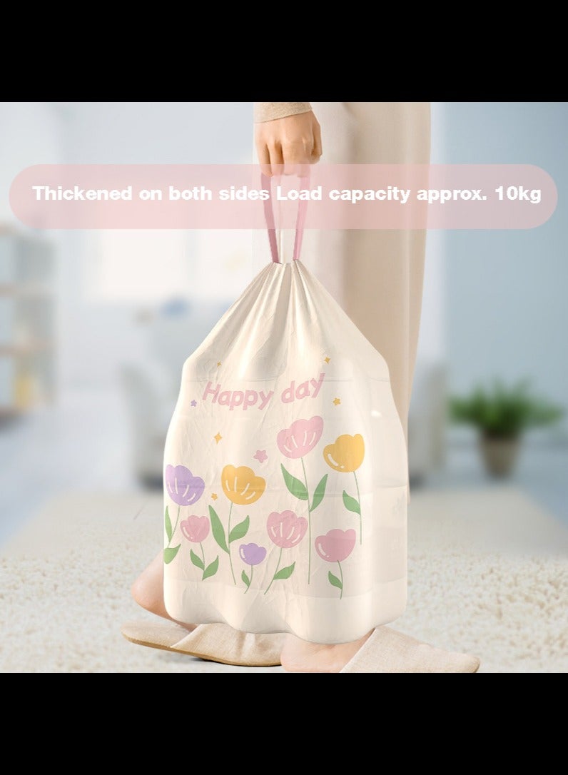 AVACraft Small Trash Bags Drawstring,60 Counts Trash-Can-Liners for Bathroom Kitchen Office,45x45cm - Image 2