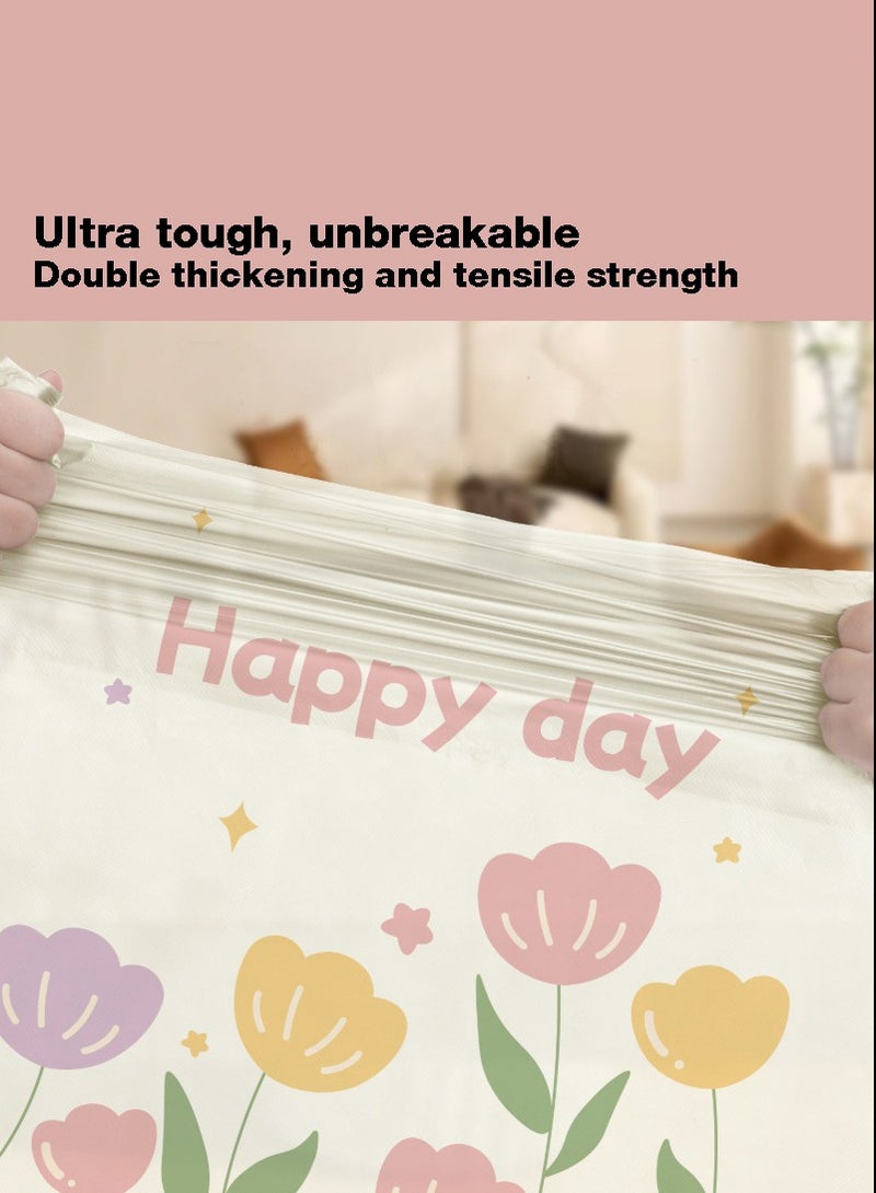 AVACraft Small Trash Bags Drawstring,60 Counts Trash-Can-Liners for Bathroom Kitchen Office,45x45cm - Image 3