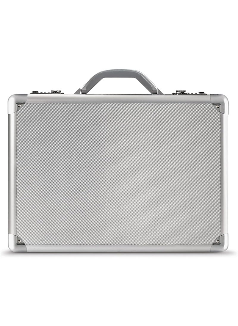Solo Solo New York Fifth Avenue 173 Inch Aluminum Laptop Attach Briefcase Hardsided with Combination Locks Silver  - Image 1