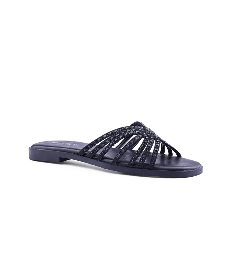 Womens interwoven strap flat sandals