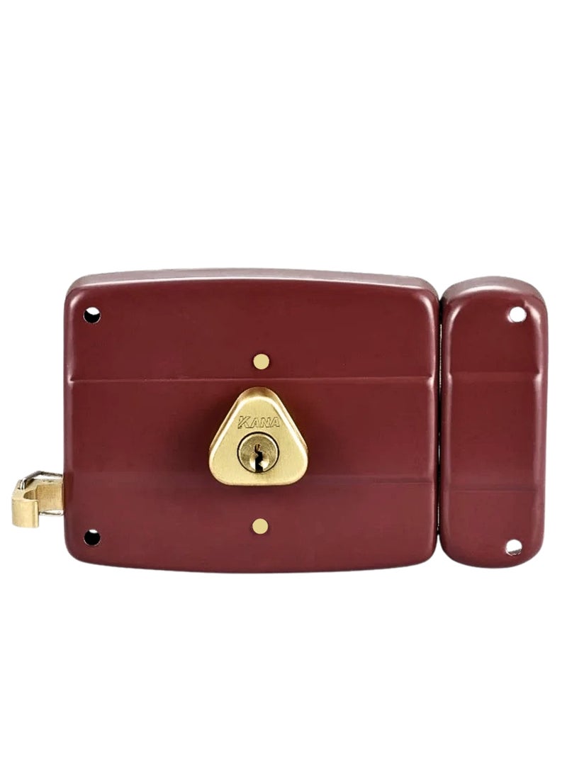 Kana KANA Rim door lock, Cylindrical Door Rim Lock - Night Latch - Both Side Key, Door Rim Lock  - Image 2