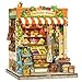 CUTEBEE Book Nook Kit DIY Miniature House Dollhouse Kit for Adults Booknook Tiny House Bookshelf Decor 3D Wooden Puzzle Model Building Set Gifts for Family and Friends The Greens Grocery - Image 2