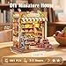 CUTEBEE Book Nook Kit DIY Miniature House Dollhouse Kit for Adults Booknook Tiny House Bookshelf Decor 3D Wooden Puzzle Model Building Set Gifts for Family and Friends The Greens Grocery - Image 4