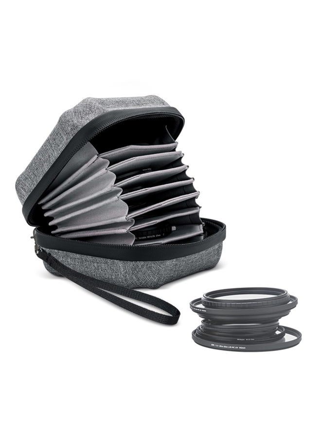 JJC 10 Pockets Hard Shell Lens Filter Bag Up to 95mm, Water Resistant & Dustproof, Camera Filter Pouch Carrying Case for Photography Round Filter with Microfiber Cleaning Cloth - Image 1