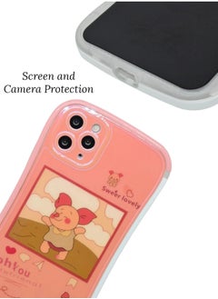 Houmt iPhone 11 Pro Max Curve Design Girls Cool Fashion Style Case with Camera Protection Full Shockproof Protective Cover  - Image 2