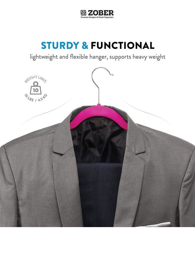 ZOBER Nonslip Velvet Hangers, Shirt Hangers, Ultrathin Space-Saving  - Image 5