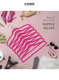 ZOBER Nonslip Velvet Hangers, Shirt Hangers, Ultrathin Space-Saving  - Image 4